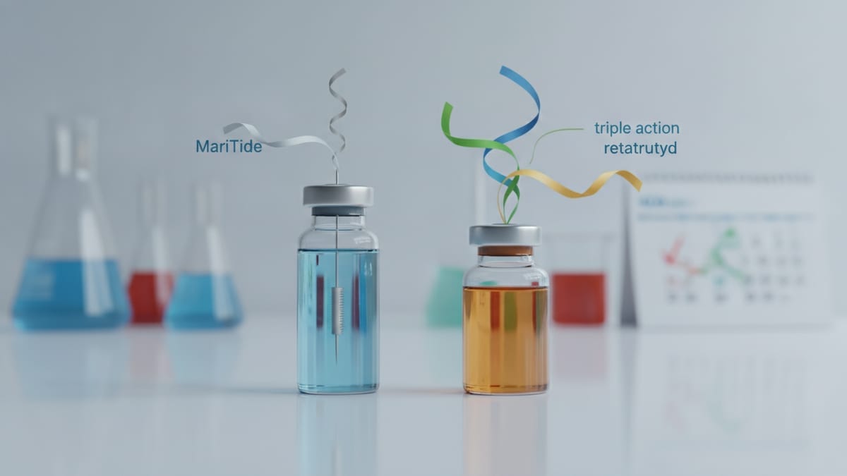 MariTide vs retatrutyd: zastrzyk raz w miesiącu czy potrójne działanie?